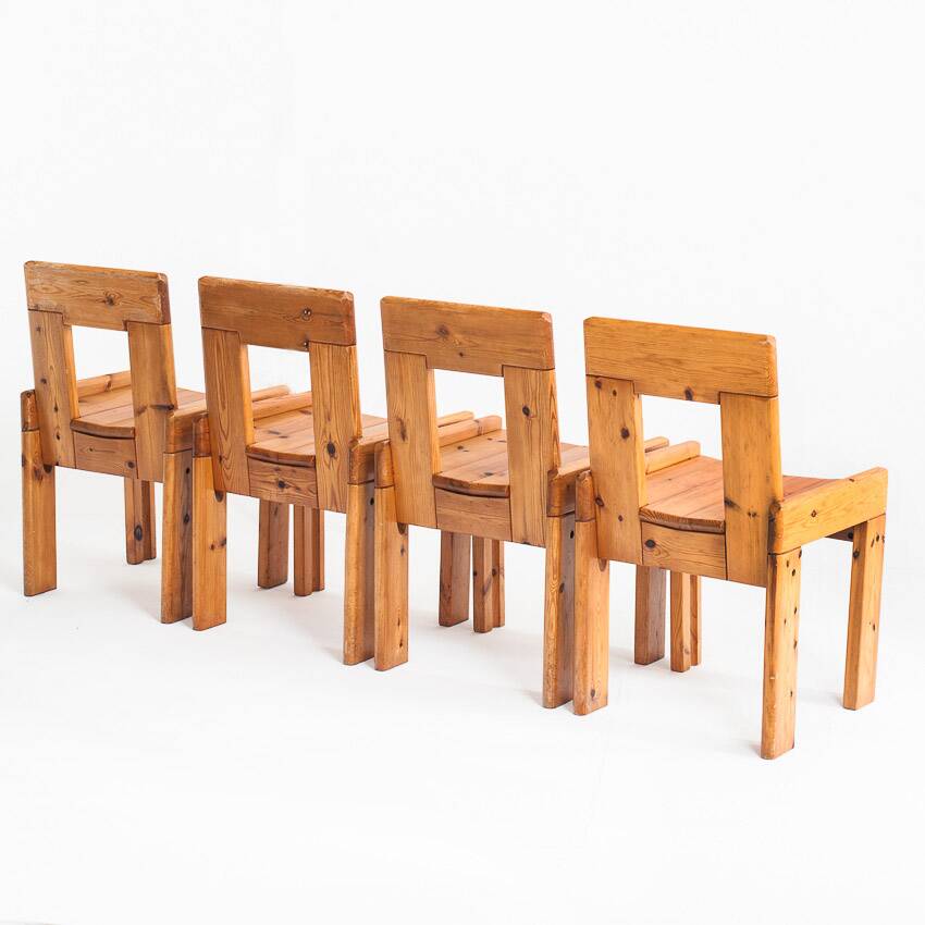 Vintage table and chairs designed by Silvio Coppola for Fratelli Montina.