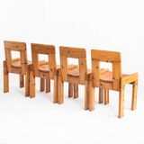 Vintage table and chairs designed by Silvio Coppola for Fratelli Montina.