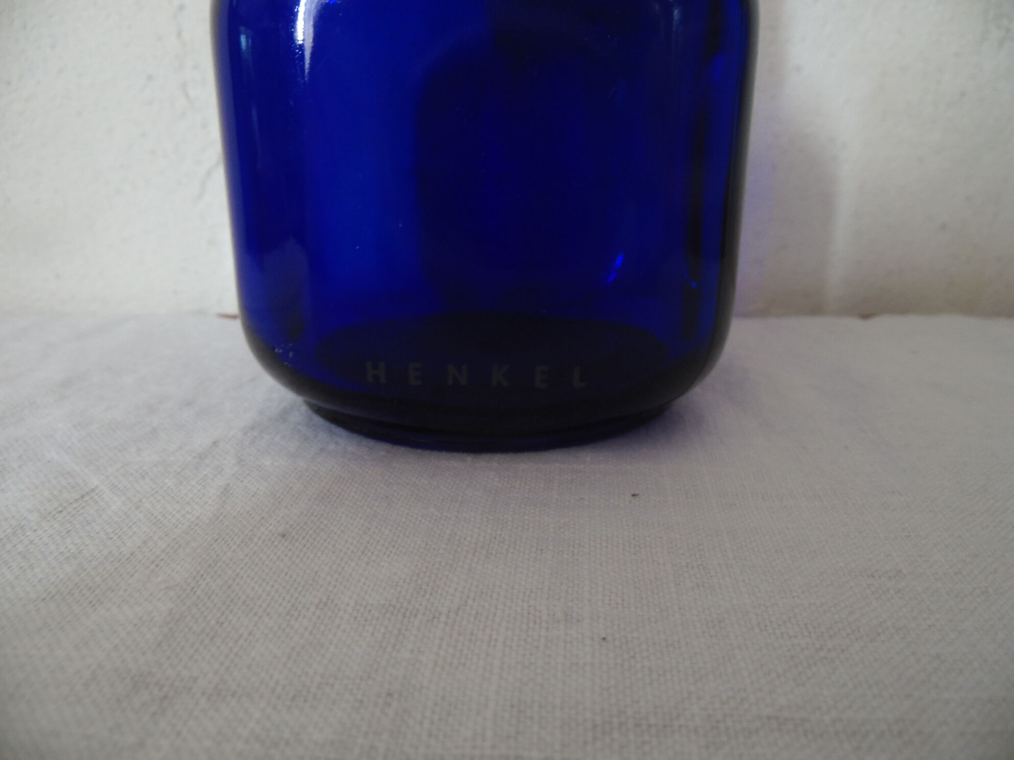 Pot Henkel blue cobalt, Liège, 70's Cap