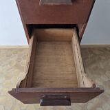 Antique wooden drawer unit filing cabinet