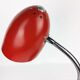 Vintage lamp red metal 1950