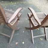 2 Garden armchairs