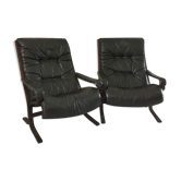 Two Siesta armchairs by Ingmar Relling for Westnofa Norway 1960