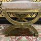 Golden curule chair