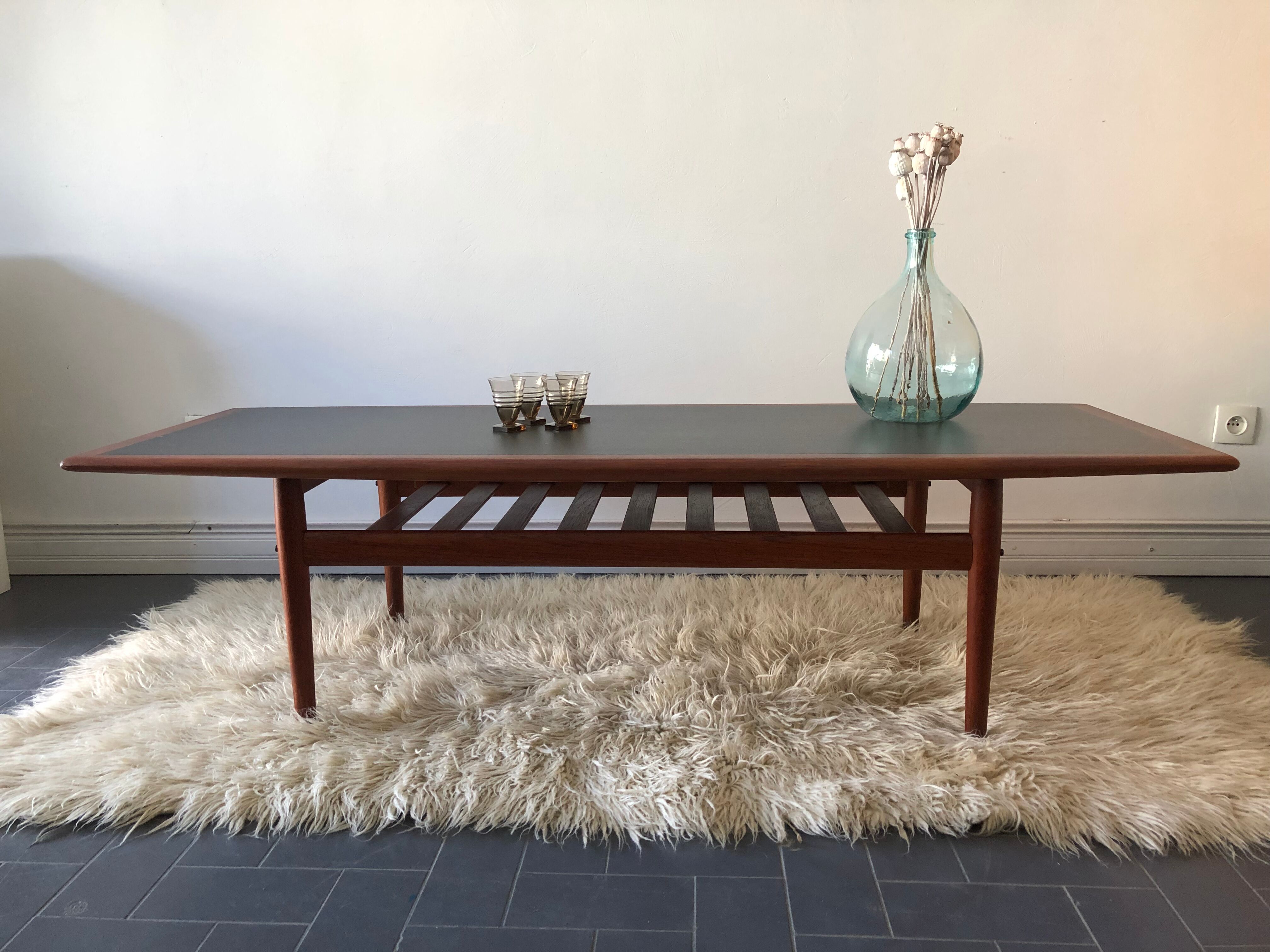 Scandinavian teak coffee table