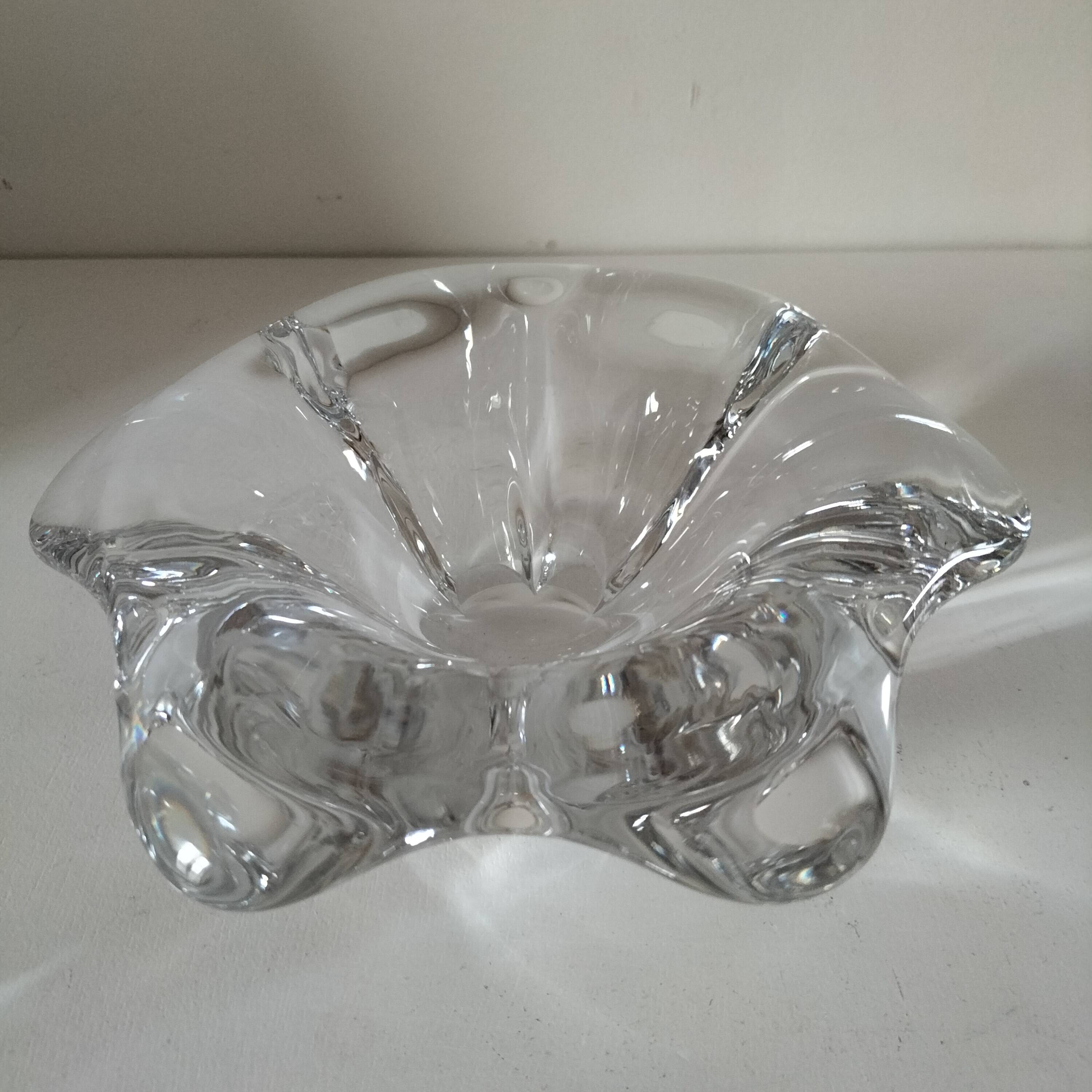 Signed Val Saint Lambert crystal cup