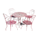 Wrought iron garden furniture