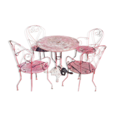 Wrought iron garden furniture