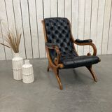 Old leather armchair