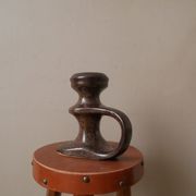 Vintage ceramic hand candle holder handmade pottery Scandinavian country spirit japandi