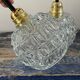 Pair of wall sconces globes in chiseled glass