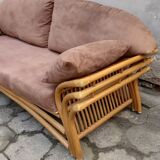 Rattan Sofa, 1980s