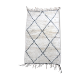Moroccan Berber carpet Beni Ouarain with black diamonds 1,48x0.95m