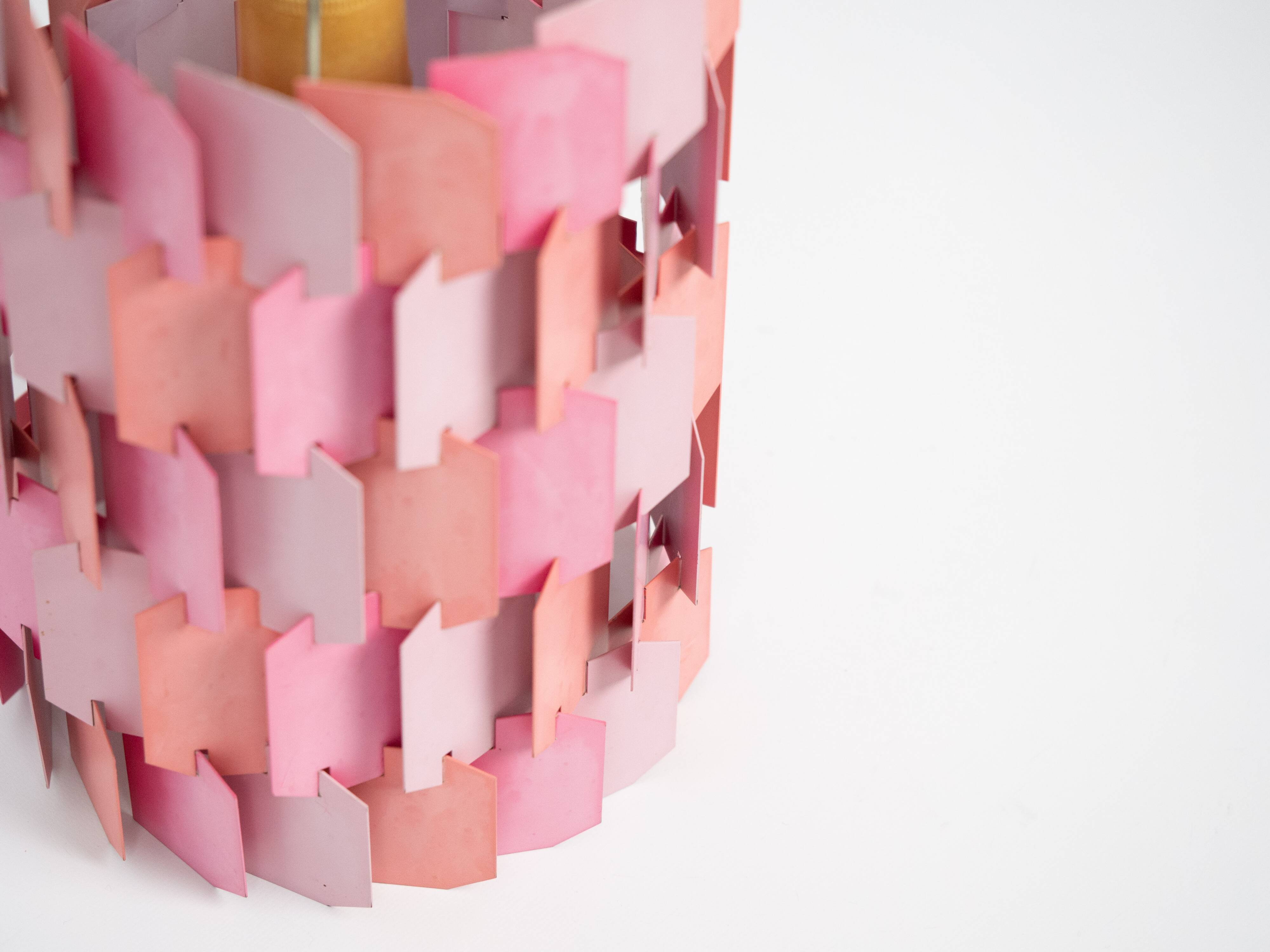 Lampe à suspension danoise vintage Facet pop de Louis Weisdorf, Lyfa, 1972