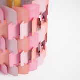 Lampe à suspension danoise vintage Facet pop de Louis Weisdorf, Lyfa, 1972