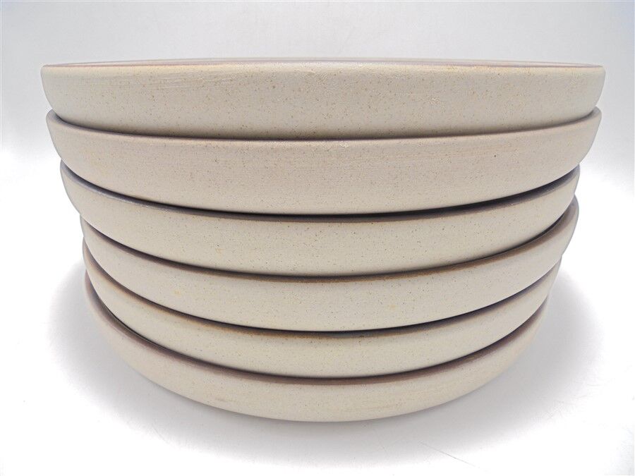 Series of 6 stoneware plates