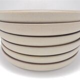 Series of 6 stoneware plates