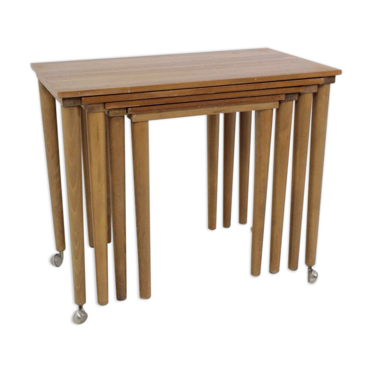 Tables pull out mid-century Scandinavia teak