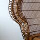Vintage Emmanuelle de Kok armchair in wicker and bamboo 1970