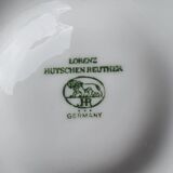 Six Bavarian porcelain oyster plates