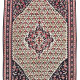 Oriental rug Iran Kilim Senneh Iran Handmade: 1.40 X 2.13 Meters
