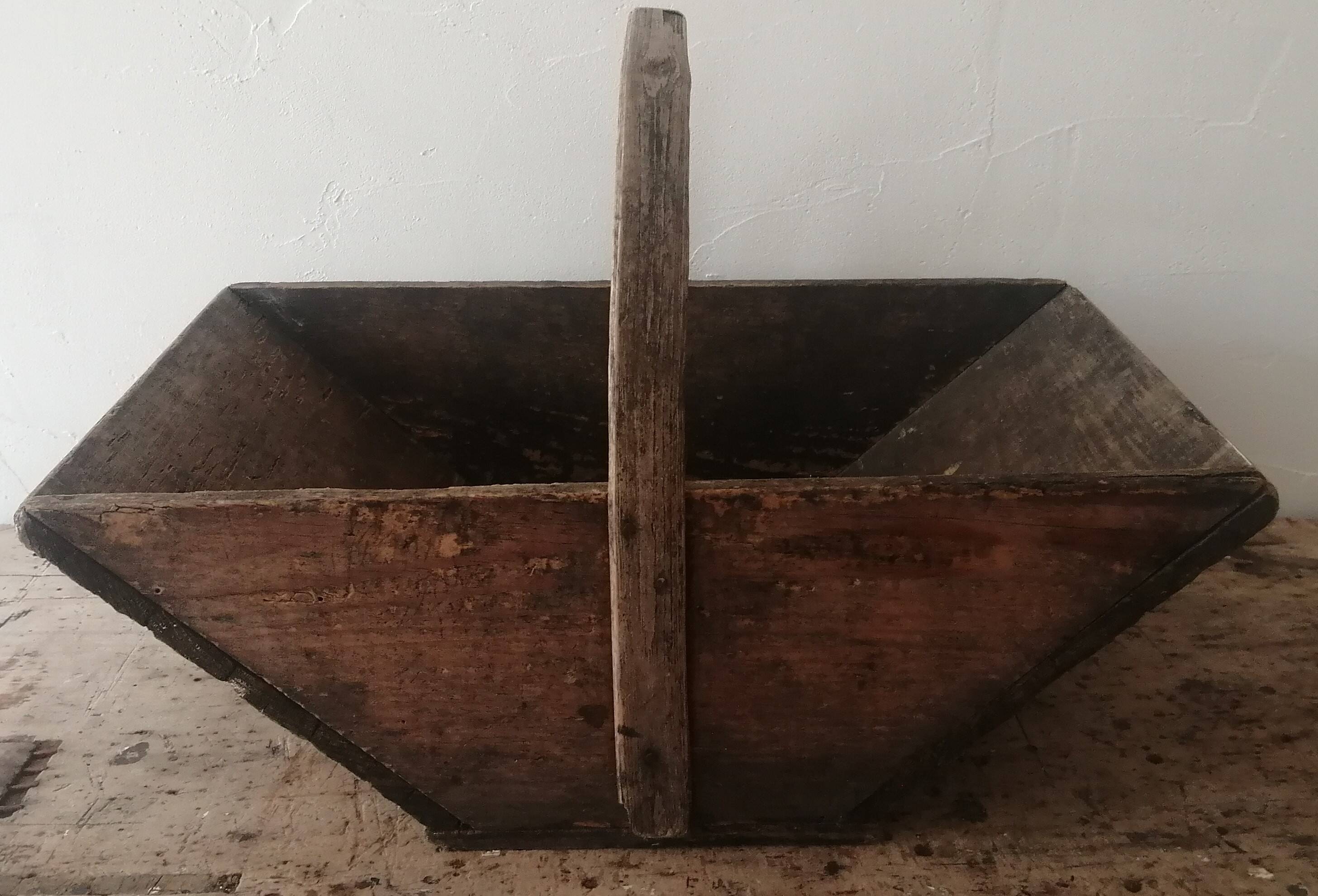 Panier à vendanges en bois du Bordelais