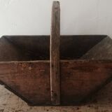 Harvest basket in wood