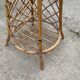 Vintage 1970s rattan coat rack