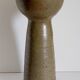 Large vintage enameled stoneware vase