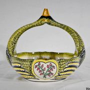 Earthenware basket, Manufacture Henriot Quimper – Mid-twentieth century