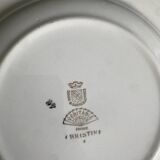 Digoin and Sarreguemines plate, Christine model