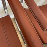 Set of 3 MG5 Grassi style armchairs from the 70s