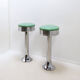 Pair of vintage retro stools from the 1950s.