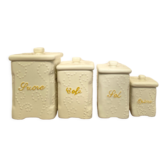 Lot de 4 pots à épices