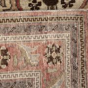 4x7 Brown Floral Vintage Persian Rug, 130x215Cm SK 2606