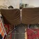 Set of 4 vintage 60s 70s chrome and fabric chairs