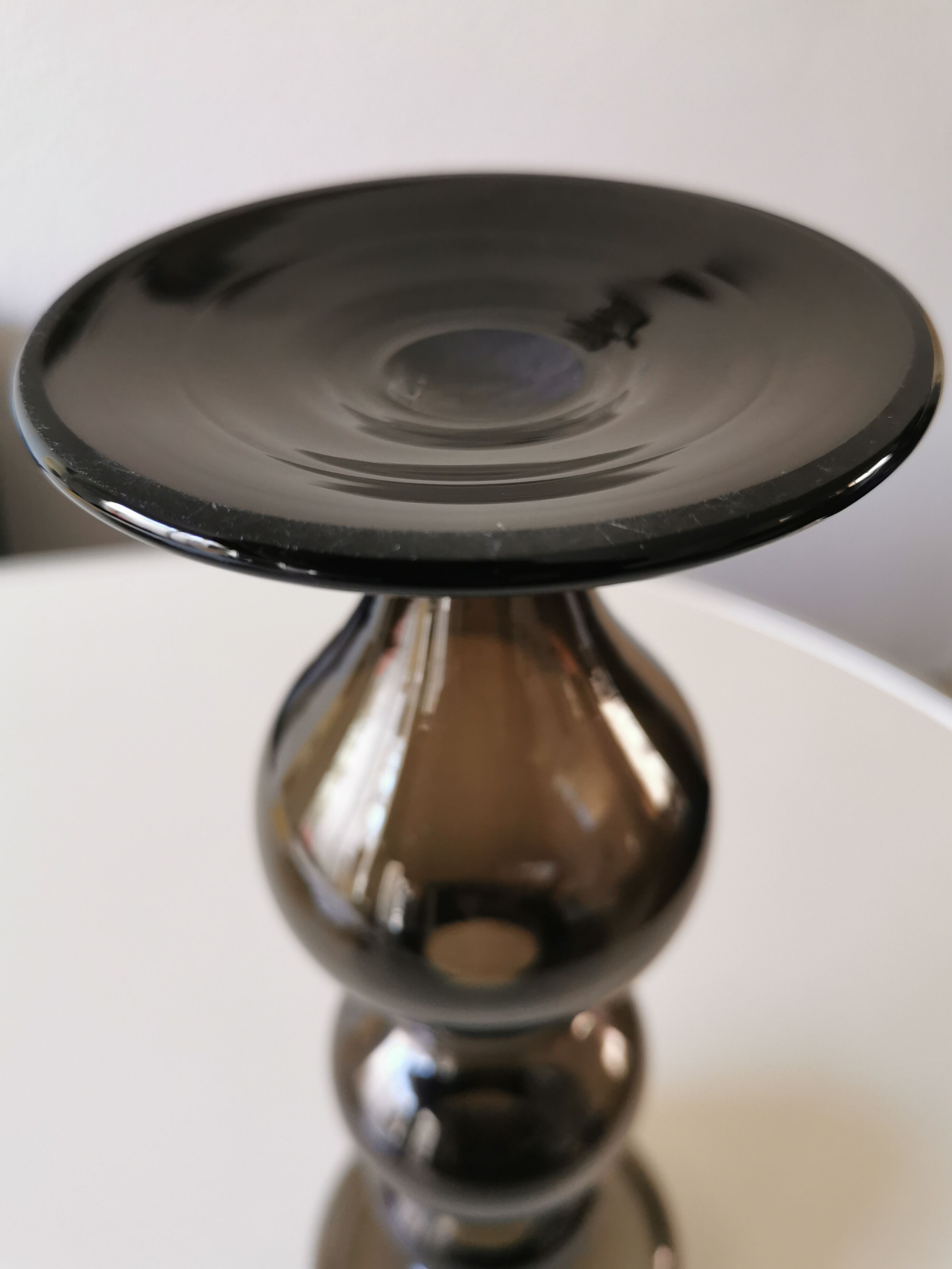 Vase bubble en verre soufflé Space Age années 70