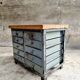 Industrial chest of drawers steel TV sideboard