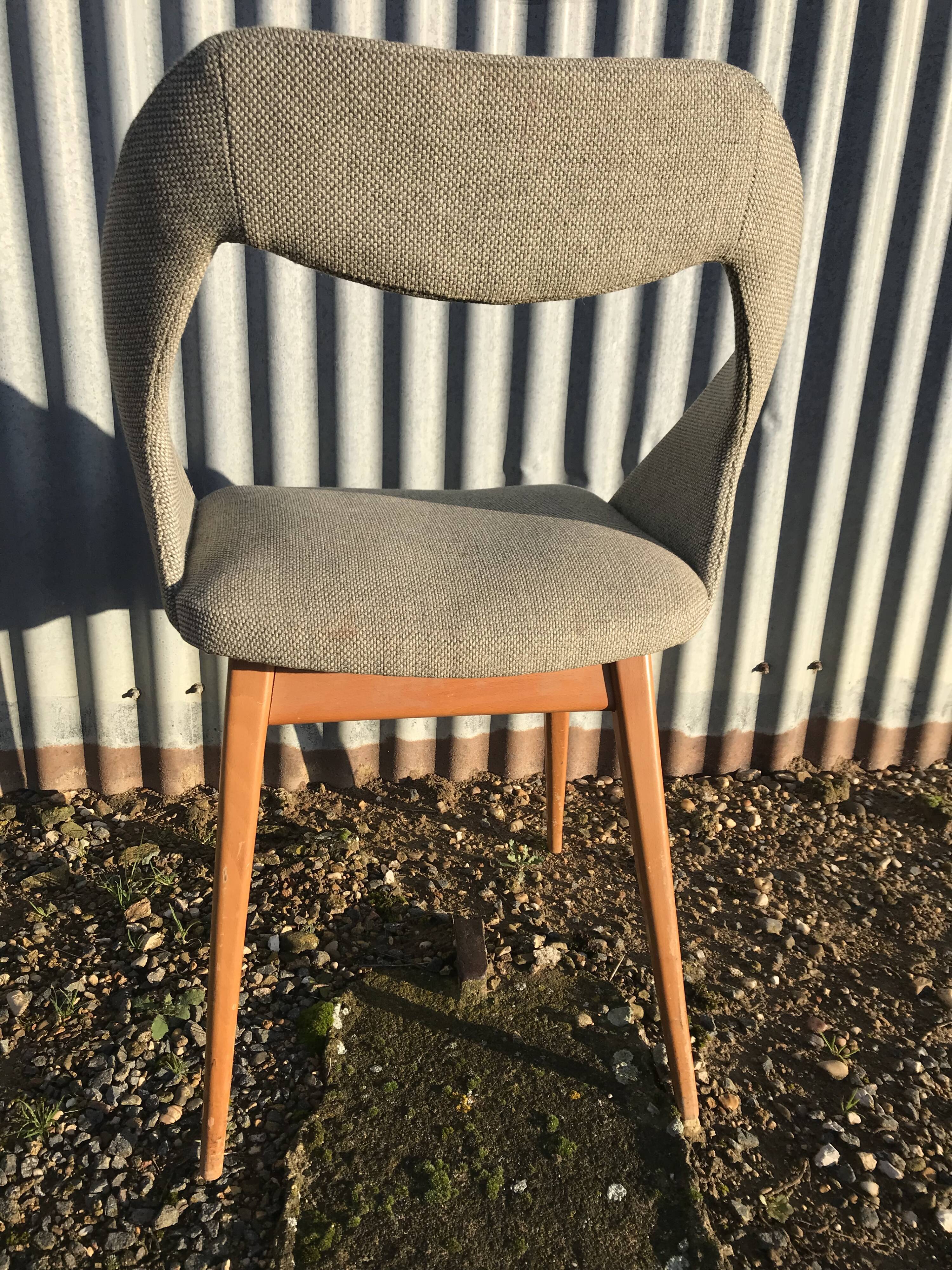 Set of 4 chairs Louis Paolozzi 1950