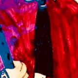 Vintage ceramic underside naïve rooster and gardener Dodik Bretagne naïve painting