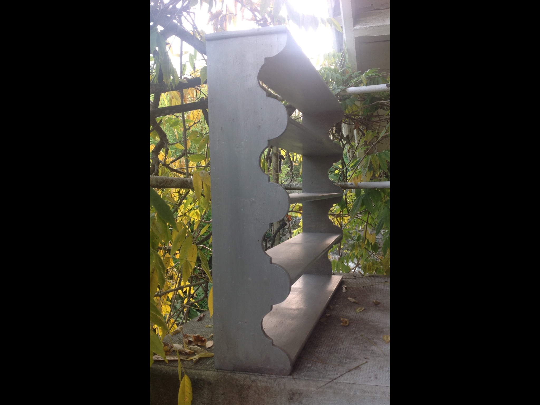 Top of Dresser skated and scalloped