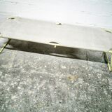 Canvas military camp bed