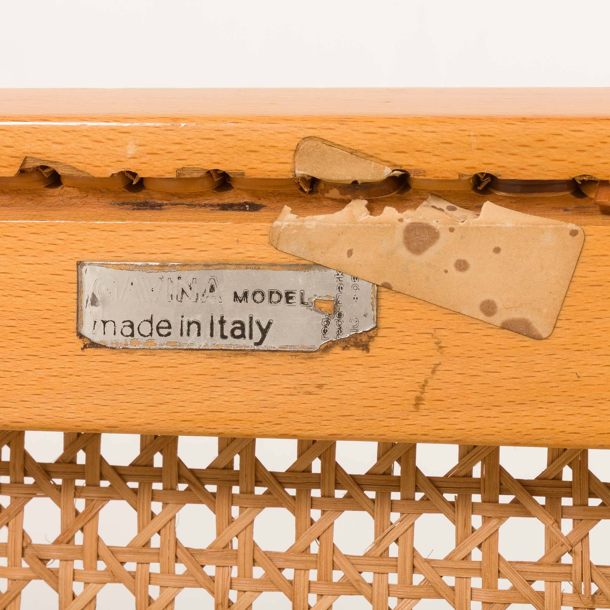 Pair of Italian vintage Ceska chairs by Gavina, 1960s