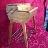 Small sewing table in vintage light cherry