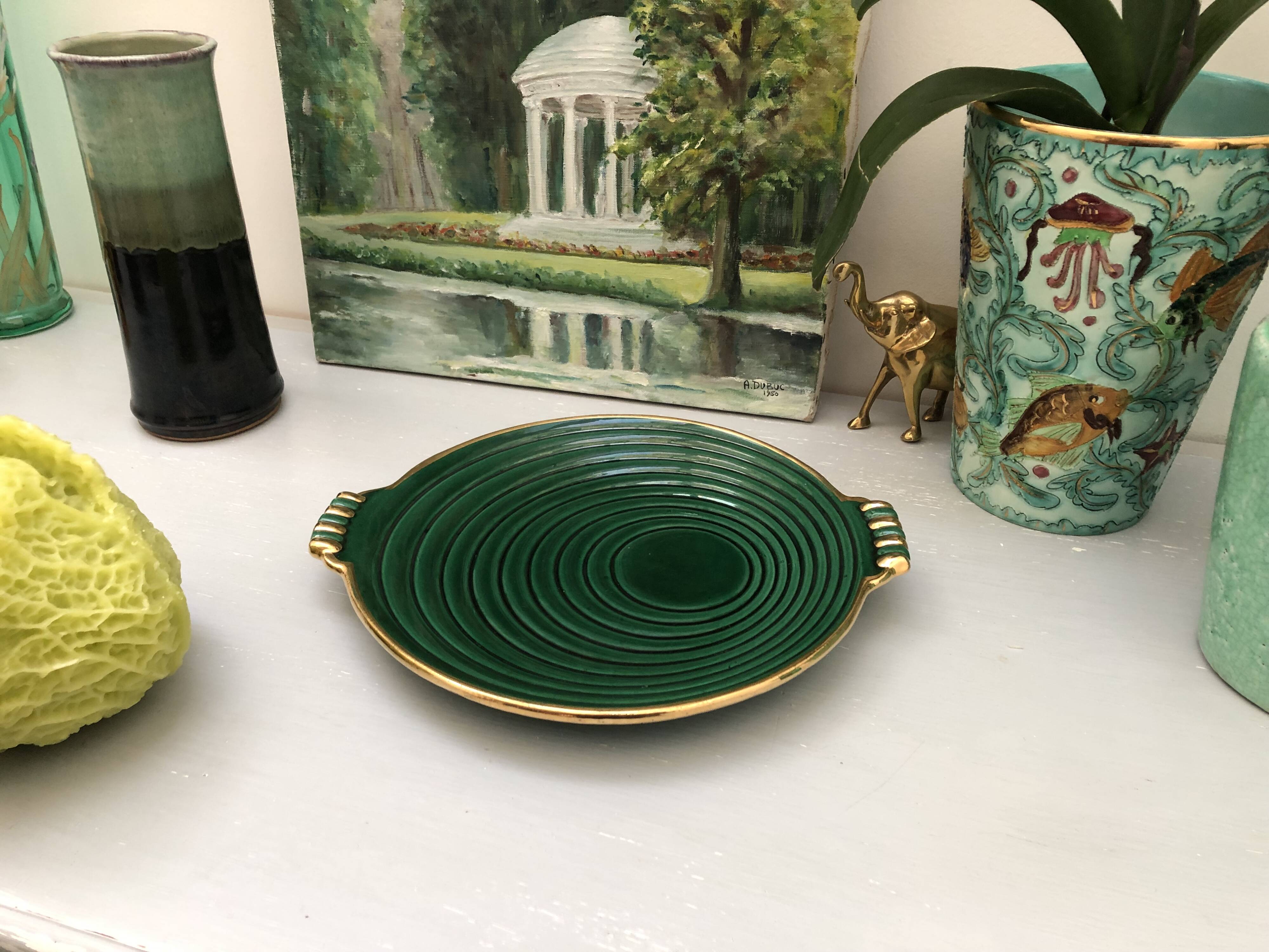 Dish from the 50s/60s vintage green