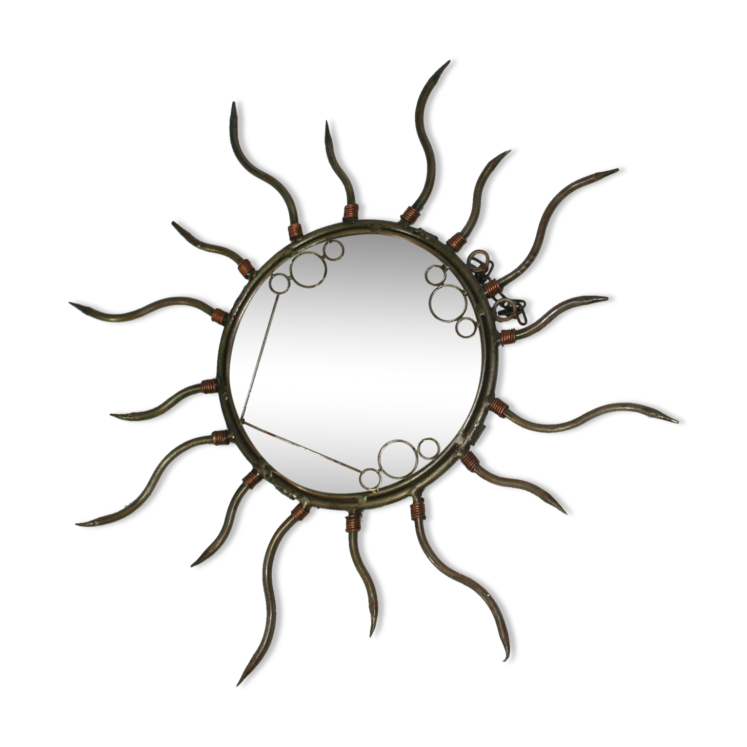 Sun metal mirror 20cm