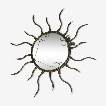 Sun metal mirror 20cm