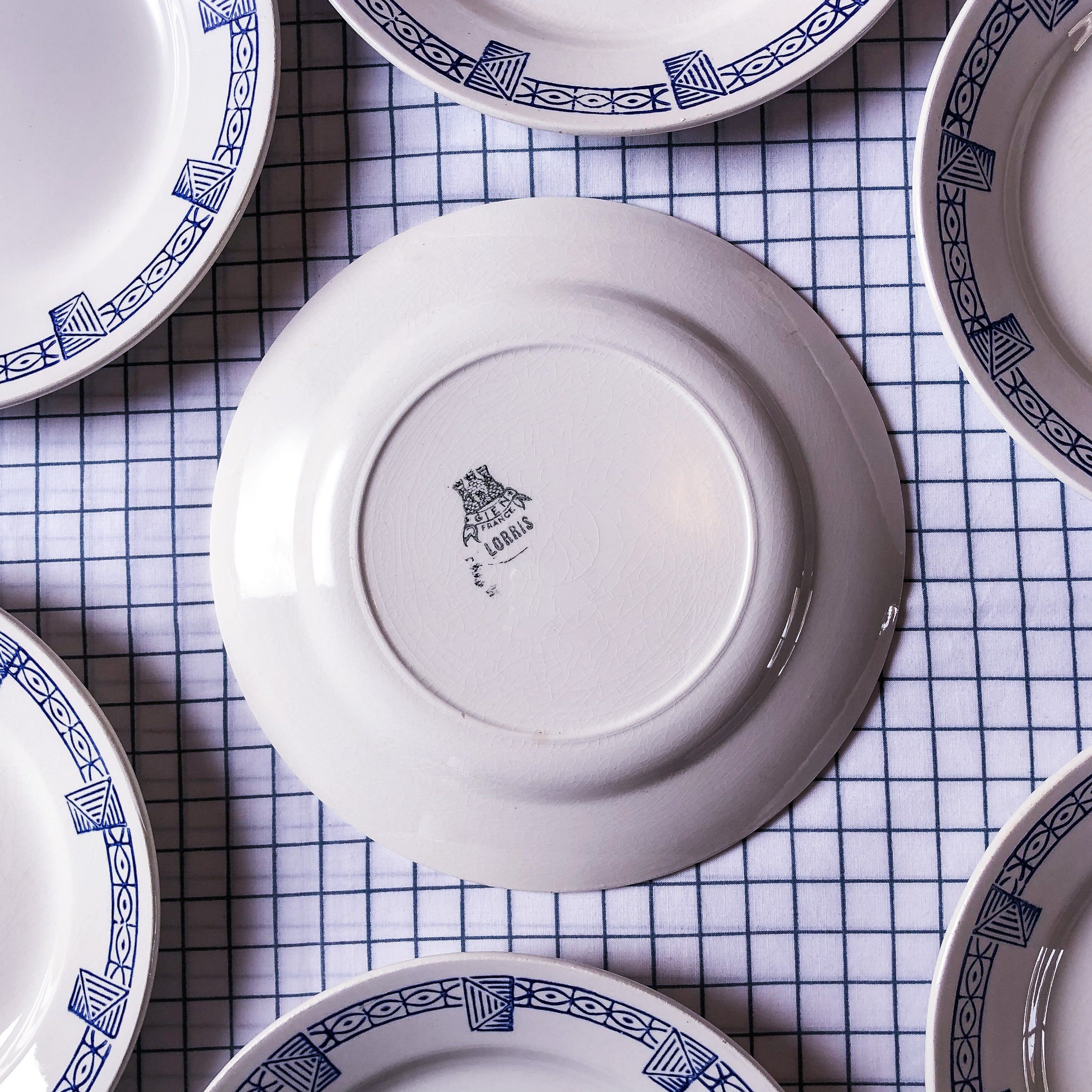10 flat plates GIEN model Lorris