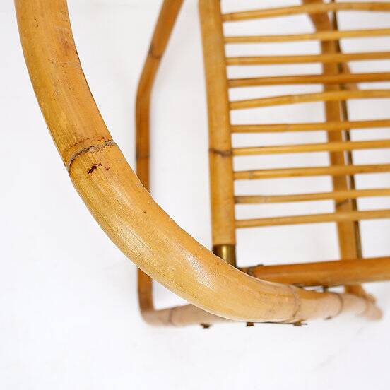 Mid-Century Italian Bamboo Dal Vera Folding Chair, 1960s