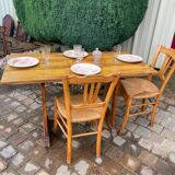 Vintage wooden bistro table